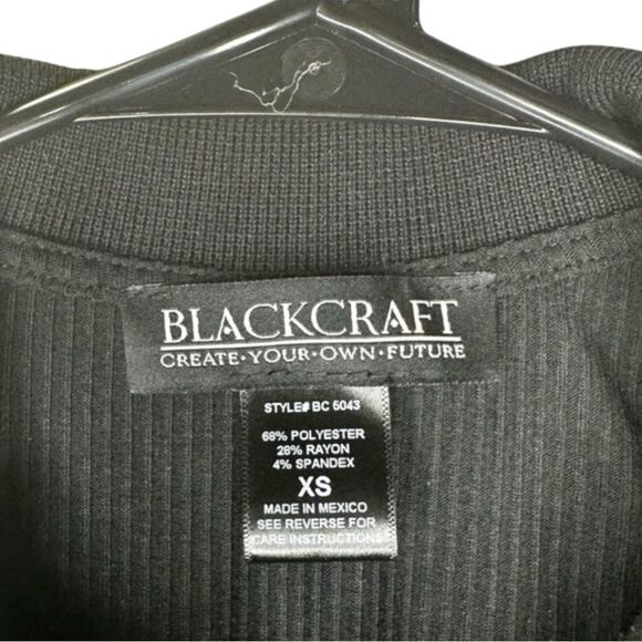 🔸BUNDLE ONLY🔸|EUC| BLACKCRAFT “Hail Satan” Ribbed Quarter Zip Tee - Picture 5 of 5